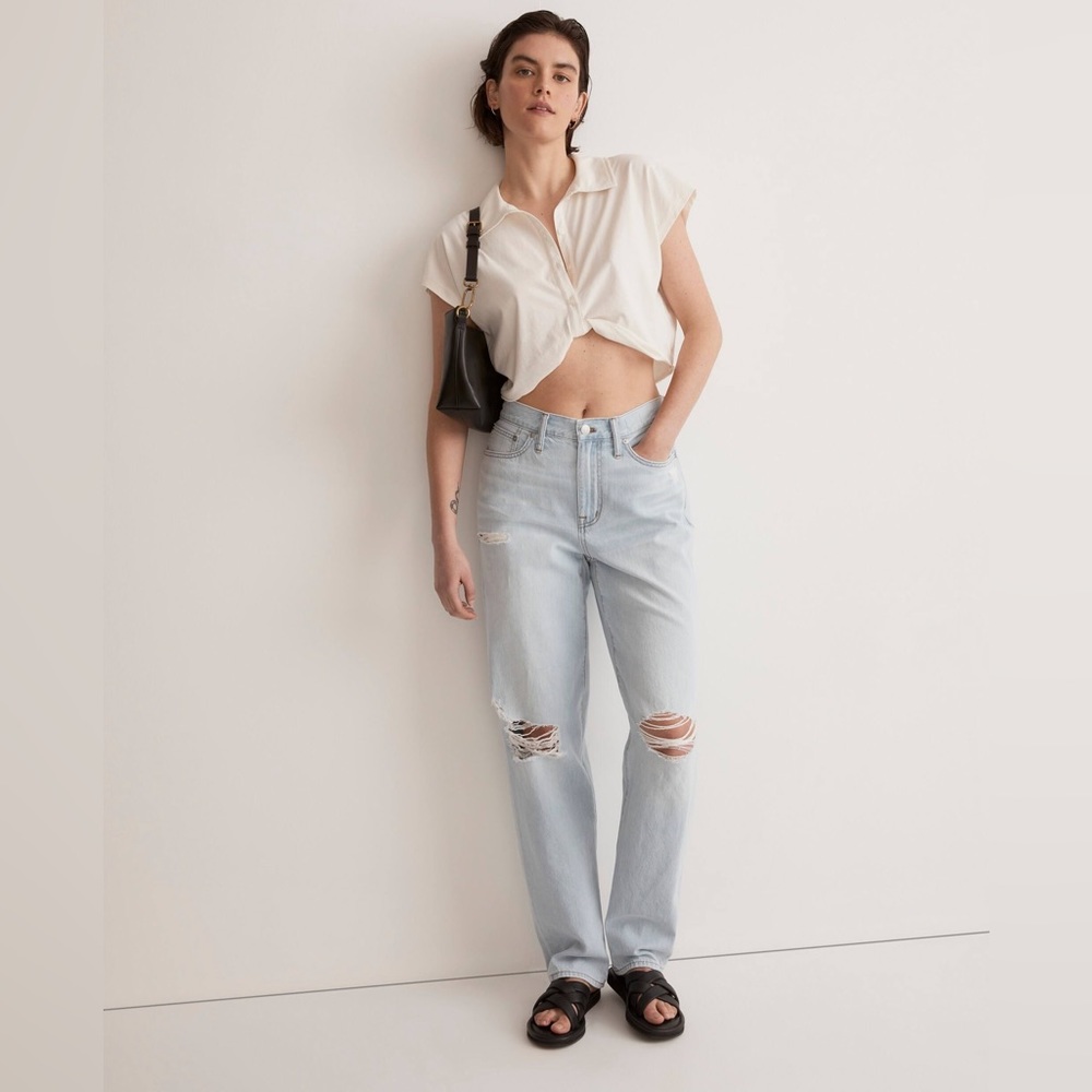 Madewell Ripped Mom Jean